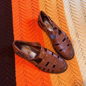 1990s Big Lebowski Style Selvagem leather sole Mens size 10.5 hippie sandals!